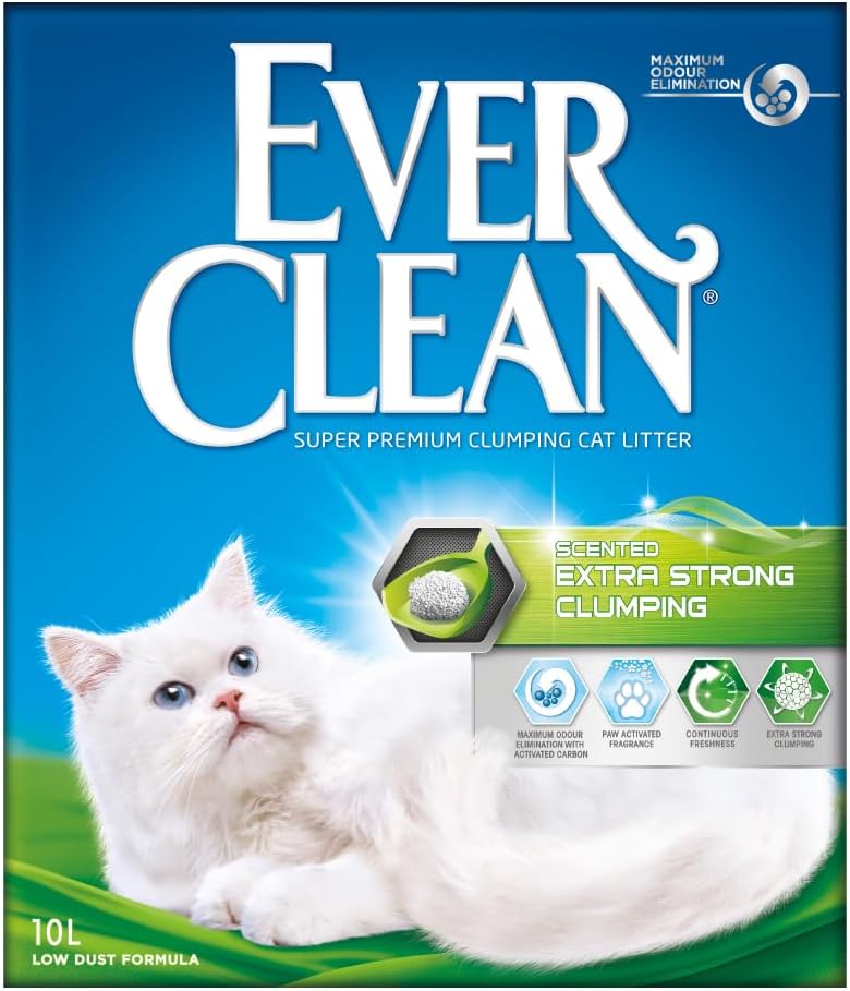 Arena aglomerante perfumada para gatos Extra Strong 10 litros